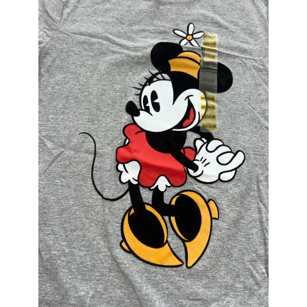 NWT Disney Classic Minnie Gray Tshirt Medium - Picture 2 of 4
